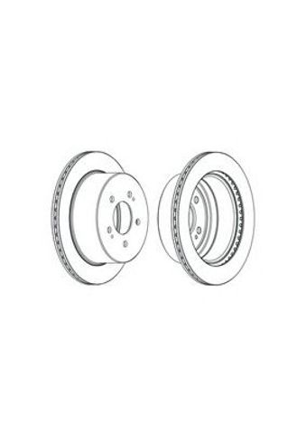 Tarcza hamulcowa tylna Hyundai H-1 STAREX A1