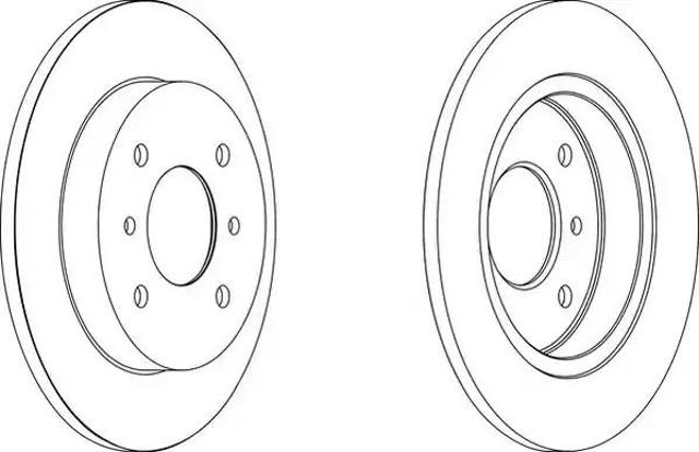 Tarcza hamulcowa tylna DDF267 FERODO