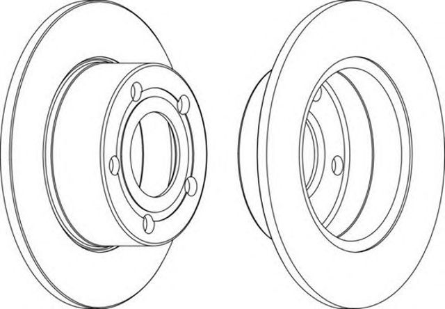 Tarcza hamulcowa tylna DDF321 FERODO