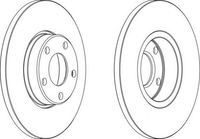 Tarcza hamulcowa przednia DDF324 FERODO
