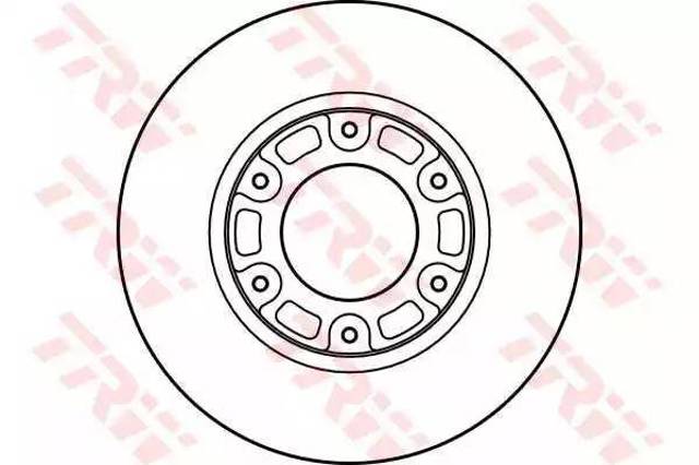 Tarcza hamulcowa przednia DF4116 TRW
