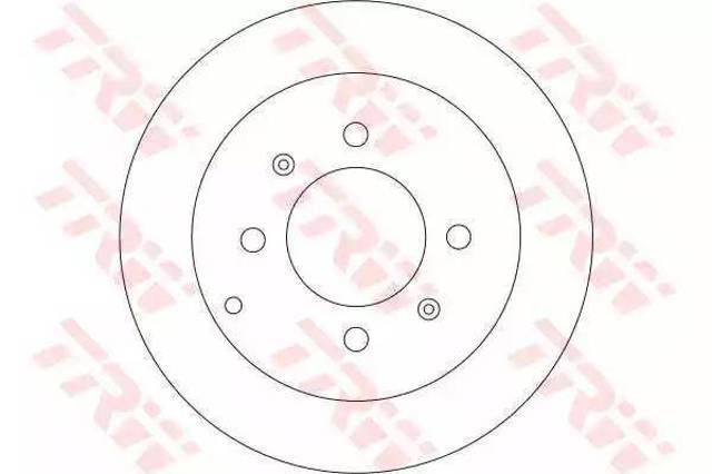 Tarcza hamulcowa tylna DF4286 TRW