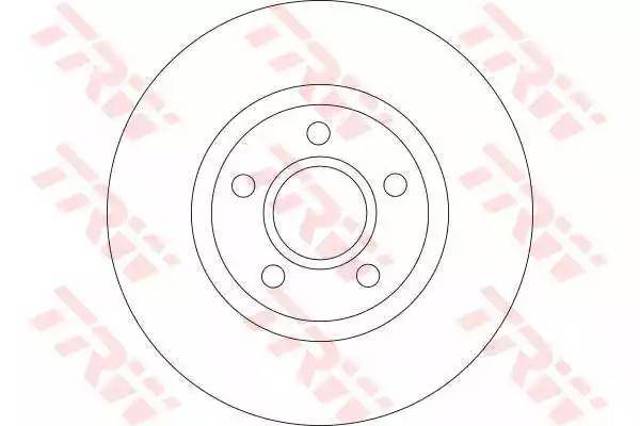 Tarcza hamulcowa przednia DF4424 TRW