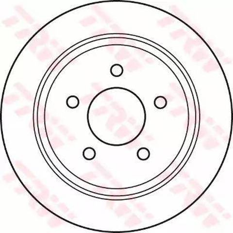 Tarcza hamulcowa tylna DF4878 TRW