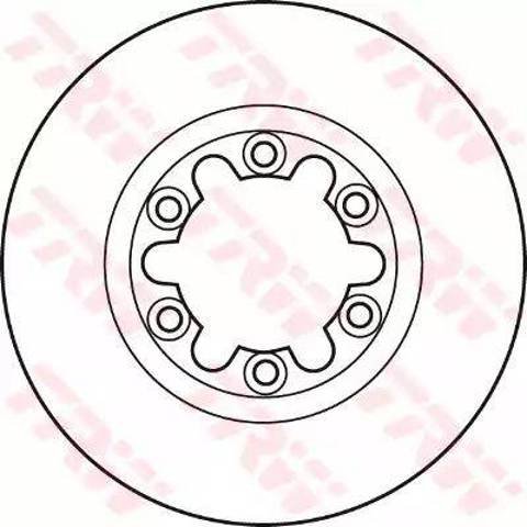 Tarcza hamulcowa przednia DF4898 TRW
