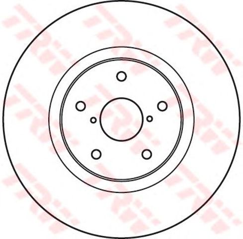 Tarcza hamulcowa przednia DF4930S TRW