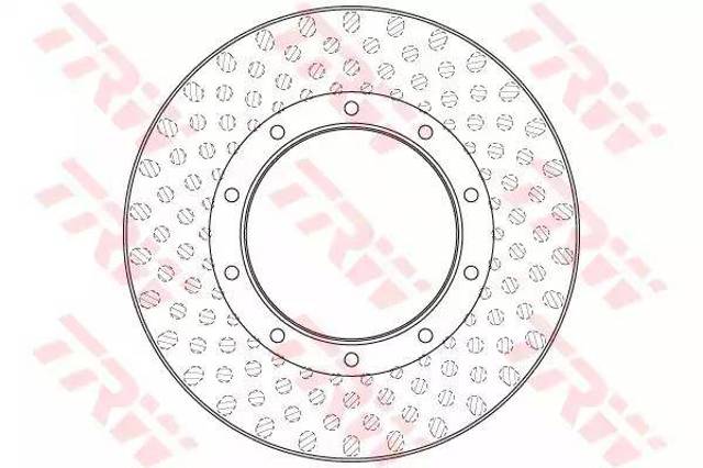 Tarcza hamulcowa przednia DF5010S TRW