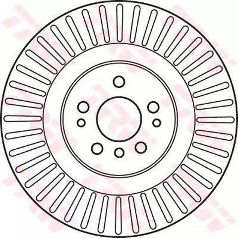 Tarcza hamulcowa przednia DF6013S TRW