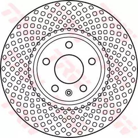 Tarcza hamulcowa przednia DF6015S TRW