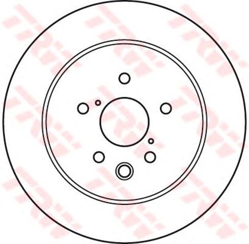 Tarcza hamulcowa tylna DF6063 TRW