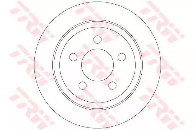 Tarcza hamulcowa tylna DF6386 TRW