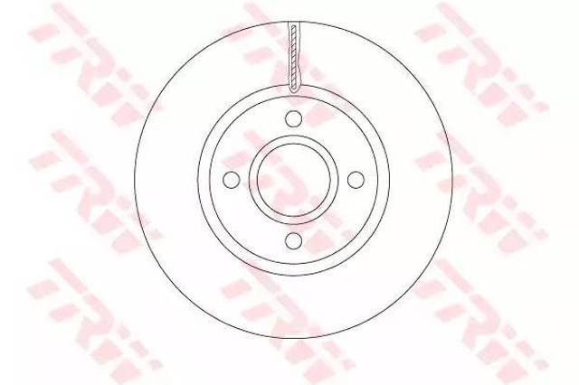 Tarcza hamulcowa przednia DF6509 TRW