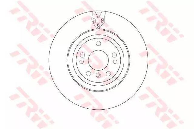 Tarcza hamulcowa przednia DF6833S TRW