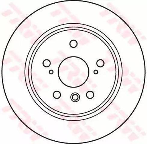 Tarcza hamulcowa tylna DF7209 TRW