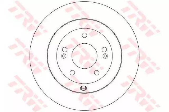 Tarcza hamulcowa tylna DF7996 TRW