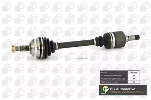 Półoś napędowa przednia lewa DS1418L BGA