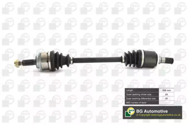 Półoś napędowa przednia lewa DS3604L BGA