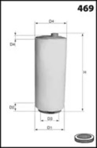 Filtr powietrza EL3954 MECAFILTER