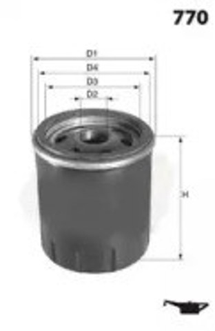 Filtr oleju ELH4741 Mecafilter