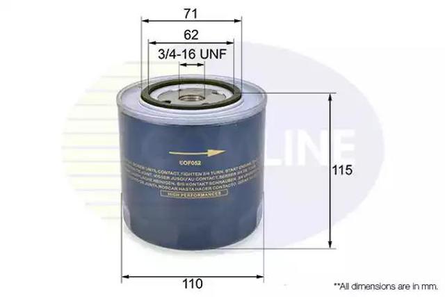 Filtr oleju EOF052 COMLINE