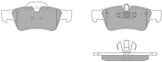 Okładziny (klocki) do hamulców tarczowych tylne FBP1523 FREMAX