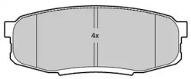 Okładziny (klocki) do hamulców tarczowych tylne FBP1818 FREMAX