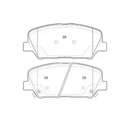 Klocki hamulcowe przednie tarczowe FBP1887 FREMAX