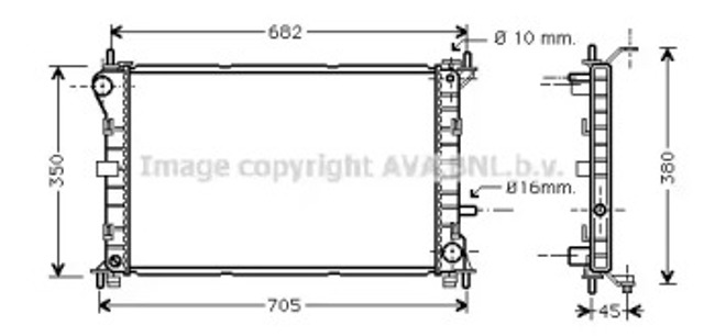 Chłodnica silnika FD2265 AVA
