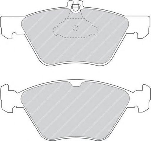 Klocki hamulcowe przednie tarczowe FDB1050 FERODO