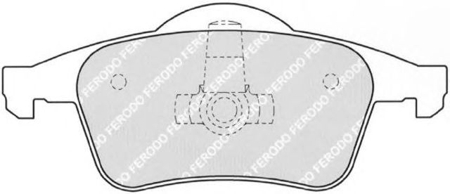 Okładziny (klocki) do hamulców tarczowych tylne FDB1383 FERODO