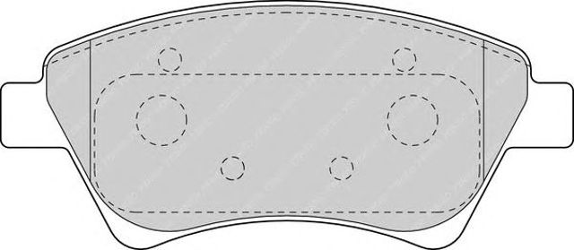 Klocki hamulcowe przednie tarczowe FDB1544 FERODO