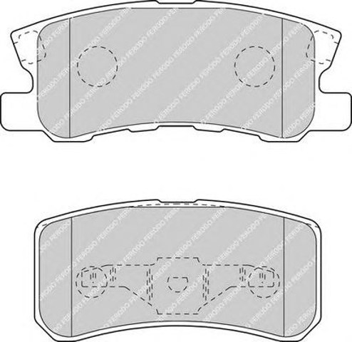 Okładziny (klocki) do hamulców tarczowych tylne FDB1604 FERODO