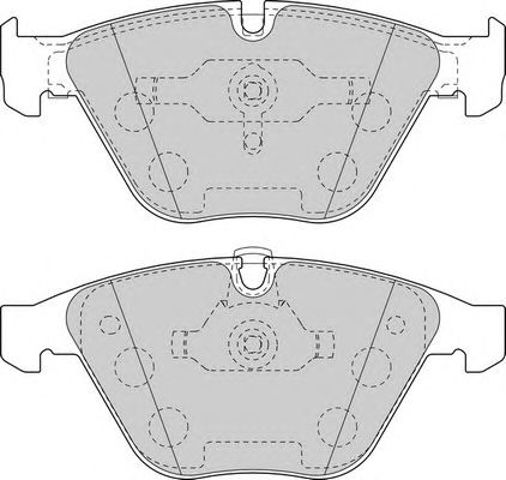 Klocki hamulcowe przednie tarczowe FDB1628 FERODO