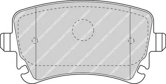 Okładziny (klocki) do hamulców tarczowych tylne FDB1655 FERODO