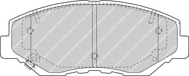Klocki hamulcowe przednie tarczowe FDB1658 FERODO