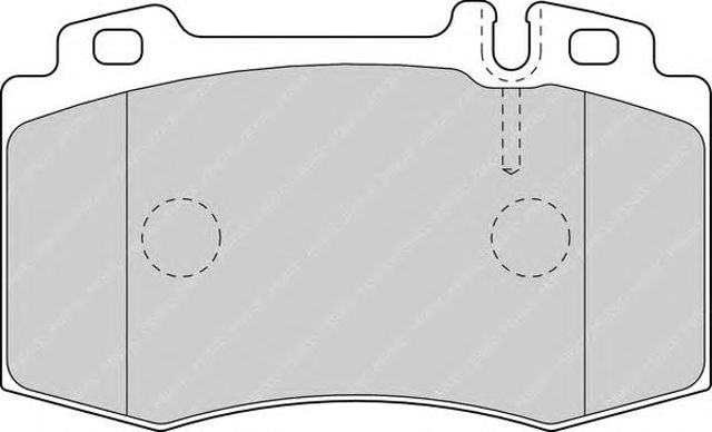 Klocki hamulcowe przednie tarczowe FDB1661 FERODO
