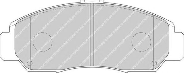 Klocki hamulcowe przednie tarczowe FDB1669 FERODO