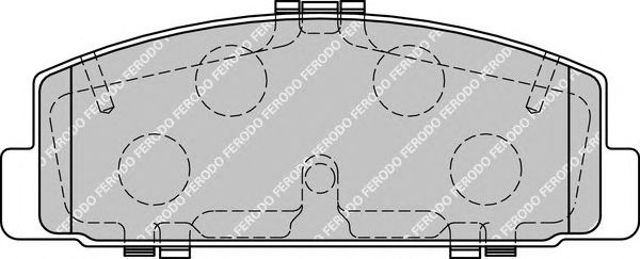 Okładziny (klocki) do hamulców tarczowych tylne FDB1721 FERODO