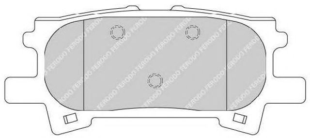 Okładziny (klocki) do hamulców tarczowych tylne FDB1731 FERODO