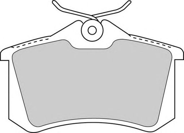 Okładziny (klocki) do hamulców tarczowych tylne FDB1788 FERODO