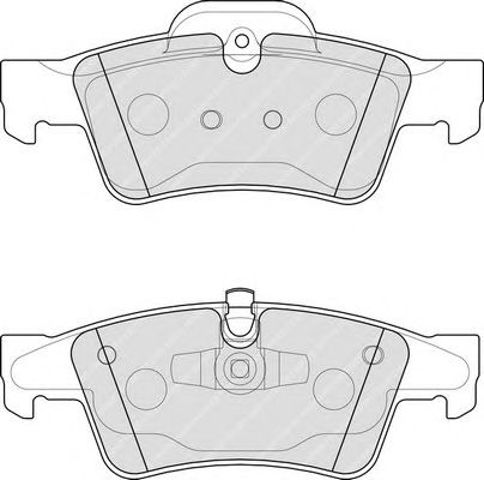 Okładziny (klocki) do hamulców tarczowych tylne FDB1831 FERODO