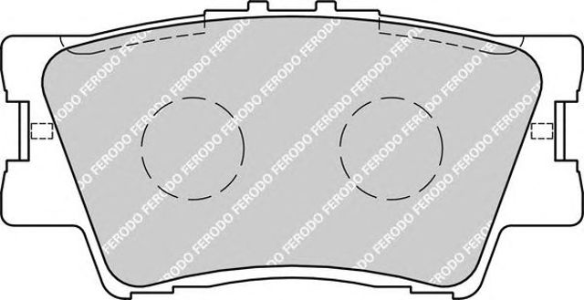 Okładziny (klocki) do hamulców tarczowych tylne FDB1892 FERODO