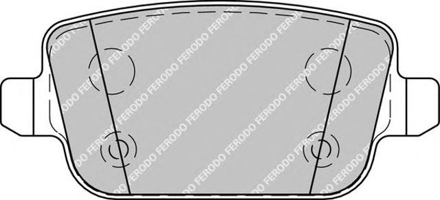 Okładziny (klocki) do hamulców tarczowych tylne FDB1917 FERODO