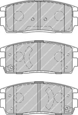 Okładziny (klocki) do hamulców tarczowych tylne FDB1935 FERODO