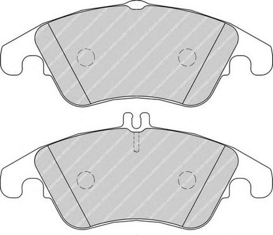 Klocki hamulcowe przednie tarczowe FDB1979 FERODO