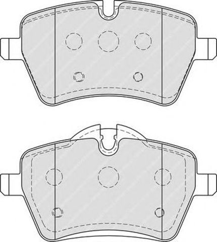 Klocki hamulcowe przednie tarczowe FDB4080 FERODO