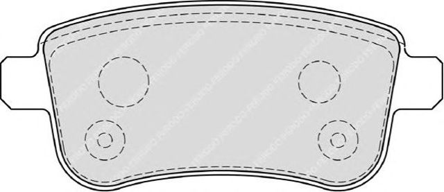 Okładziny (klocki) do hamulców tarczowych tylne FDB4182 FERODO