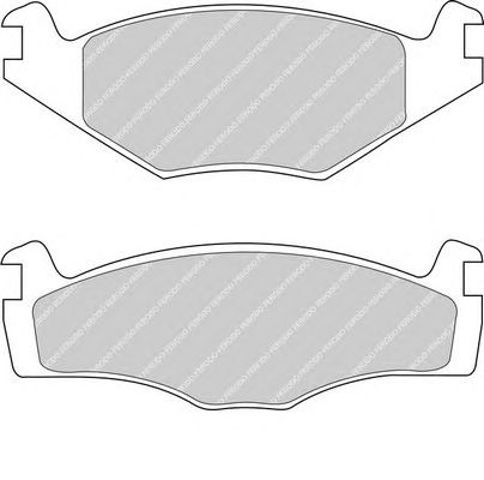 Klocki hamulcowe przednie tarczowe FDB419 FERODO