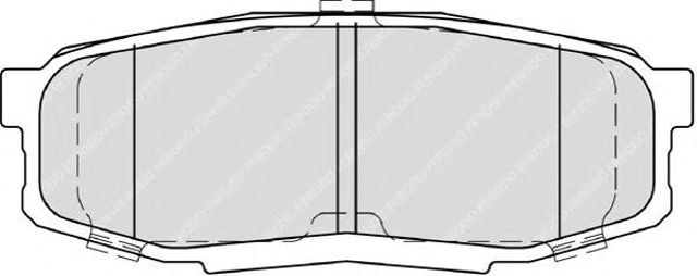 Okładziny (klocki) do hamulców tarczowych tylne FDB4230 FERODO