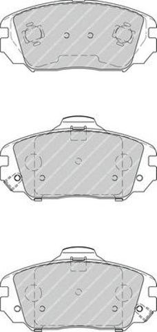 Klocki hamulcowe przednie tarczowe FDB4246 FERODO